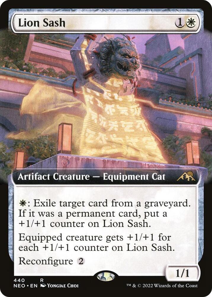 Lion Sash (Extended Art) | Kamigawa: Neon Dynasty #440