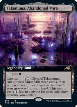 Takenuma, Abandoned Mire (Extended Art) | Kamigawa: Neon Dynasty #505