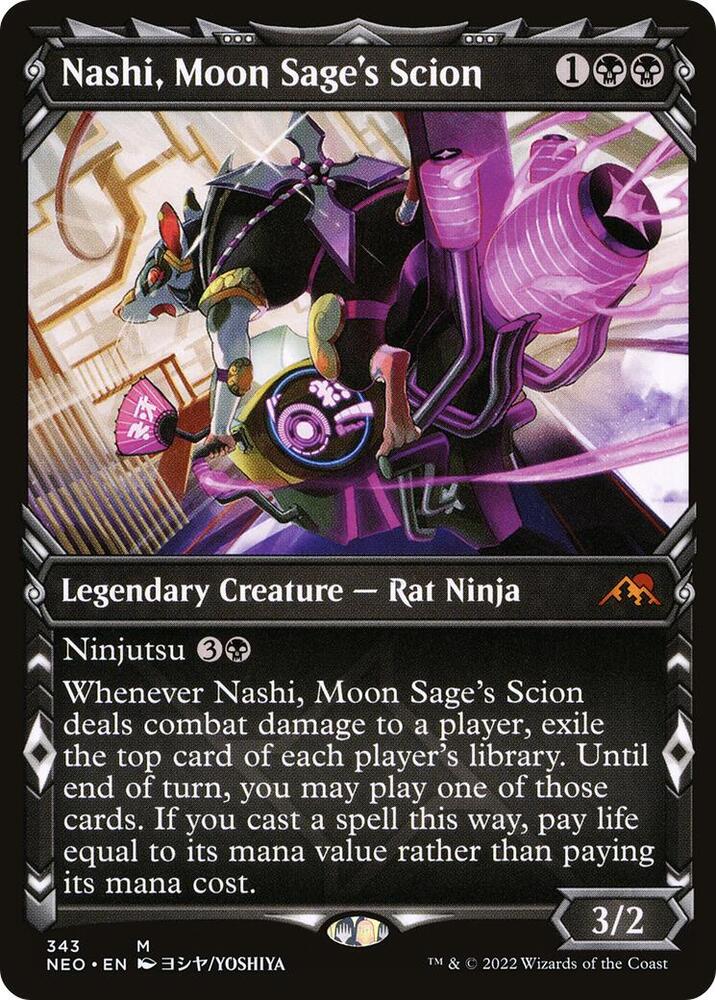 Nashi, Moon Sage's Scion (Showcase) | Kamigawa: Neon Dynasty #343