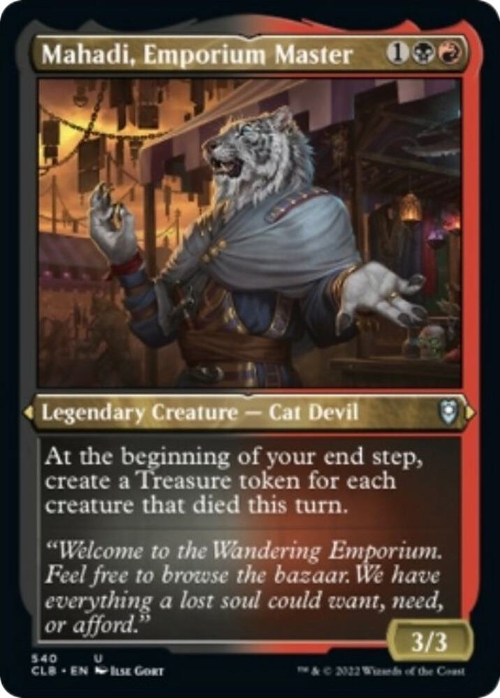 Mahadi, Emporium Master (Foil Etched) | Commander Legends: Battle for Baldur's Gate #540