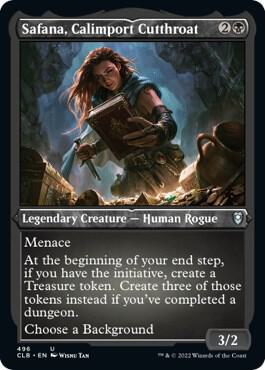 Safana, Calimport Cutthroat (Foil Etched) | Commander Legends: Battle for Baldur's Gate #496