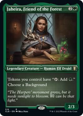 Jaheira, Friend of the Forest (Foil Etched) | Commander Legends: Battle for Baldur's Gate #518