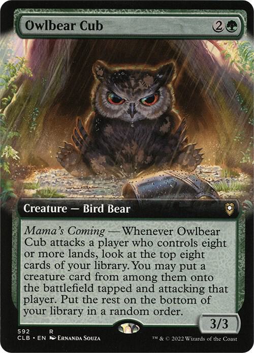 Owlbear Cub (Extended Art) | Commander Legends: Battle for Baldur's Gate #592