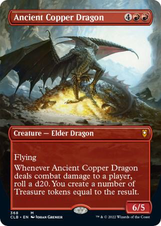 Ancient Copper Dragon (Borderless) | Commander Legends: Battle for Baldur's Gate #368