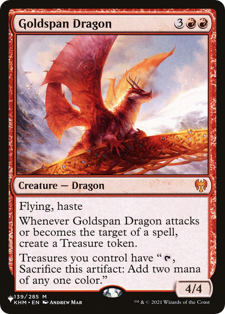 Goldspan Dragon | The List Reprints #139/285