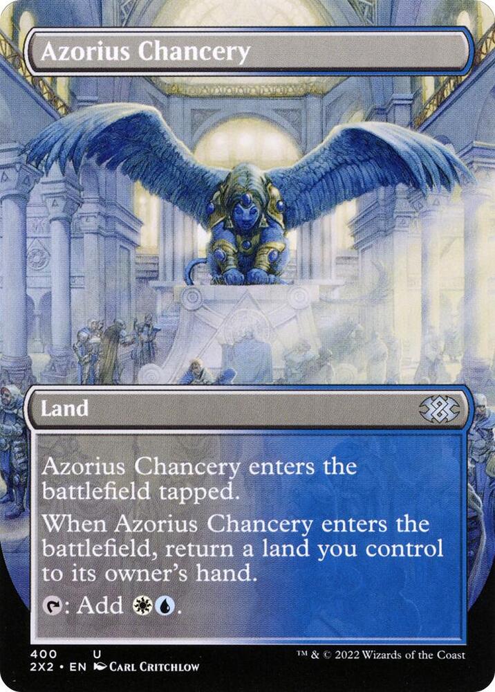 Azorius Chancery (Borderless) | Double Masters 2022 #400