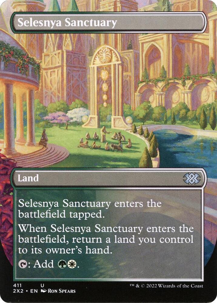 Selesnya Sanctuary (Borderless) | Double Masters 2022 #411