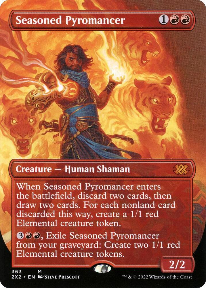 Seasoned Pyromancer (Borderless) | Double Masters 2022 #363