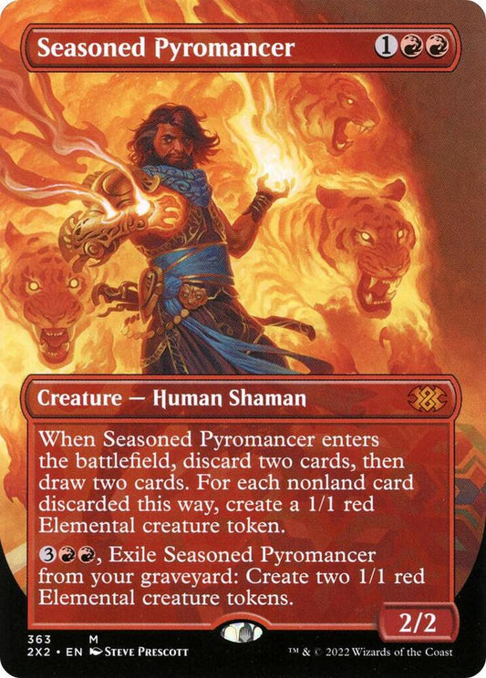 Seasoned Pyromancer (Borderless) | Double Masters 2022 #363