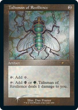 Talisman of Resilience (Retro Frame) (Foil Etched) | Secret Lair Drop Series #1059