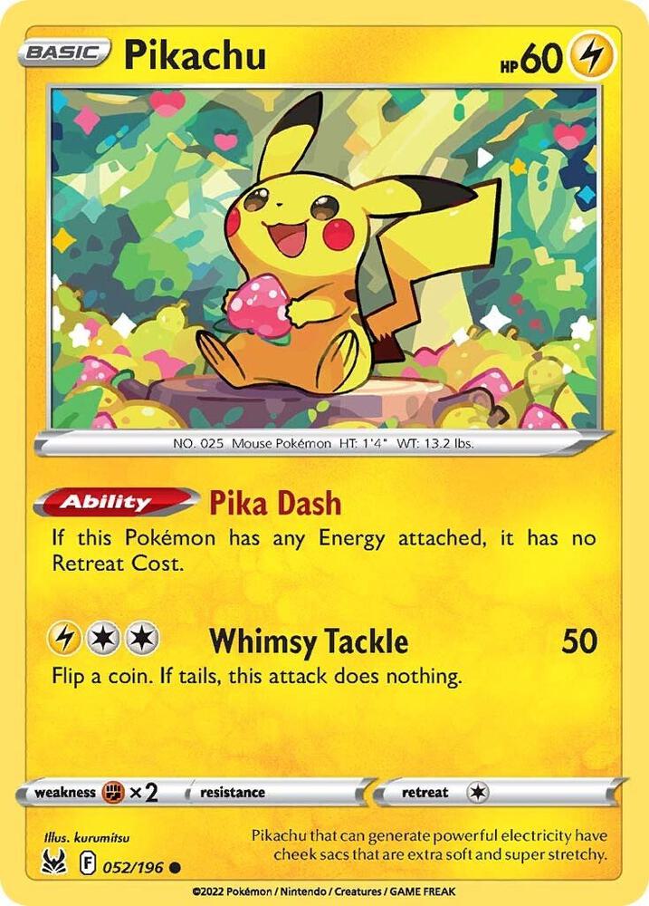 Pikachu | SWSH11: Lost Origin #052/196