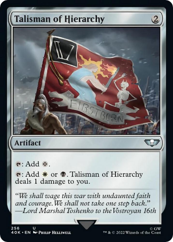 Talisman of Hierarchy (Surge Foil) | Universes Beyond: Warhammer 40,000 #256