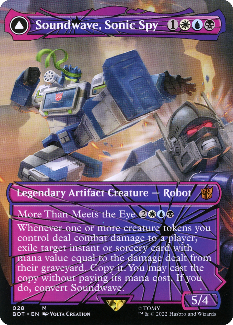 Soundwave, Sonic Spy // Soundwave, Superior Captain | Universes Beyond: Transformers #28