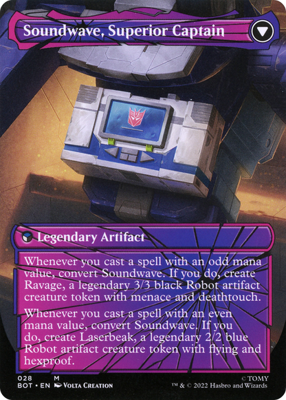 Soundwave, Sonic Spy // Soundwave, Superior Captain | Universes Beyond: Transformers #28