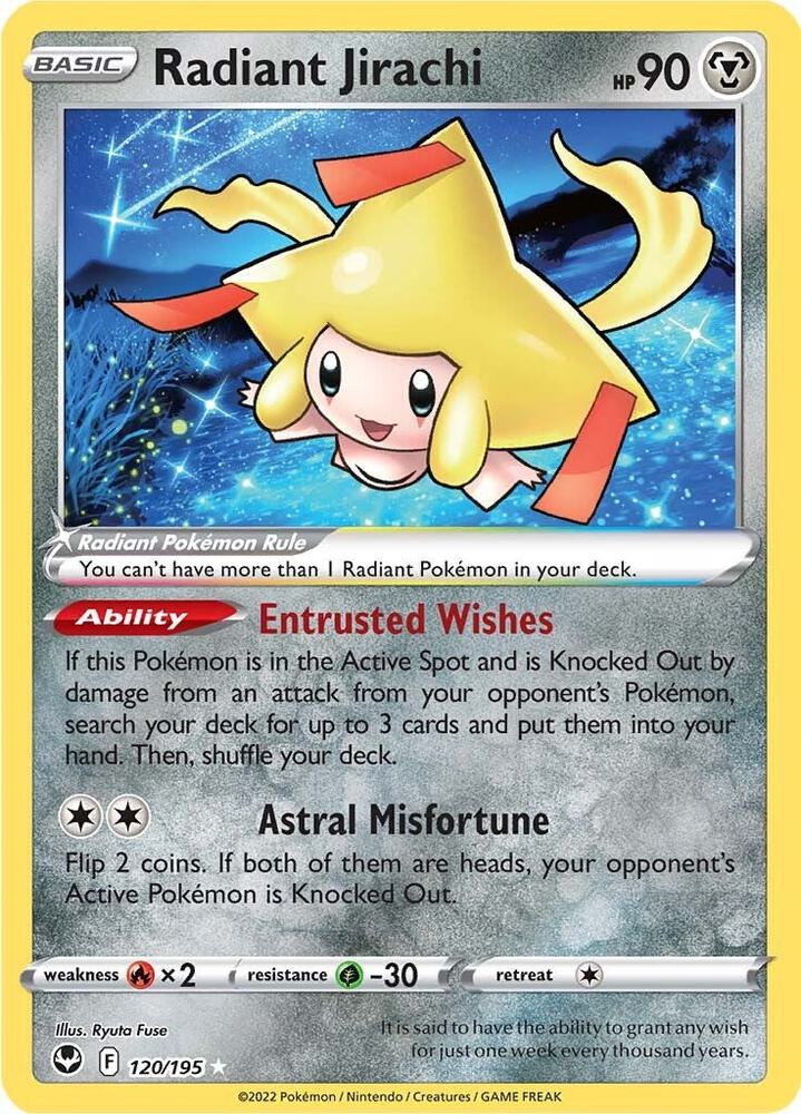 Radiant Jirachi | SWSH12: Silver Tempest #120/195