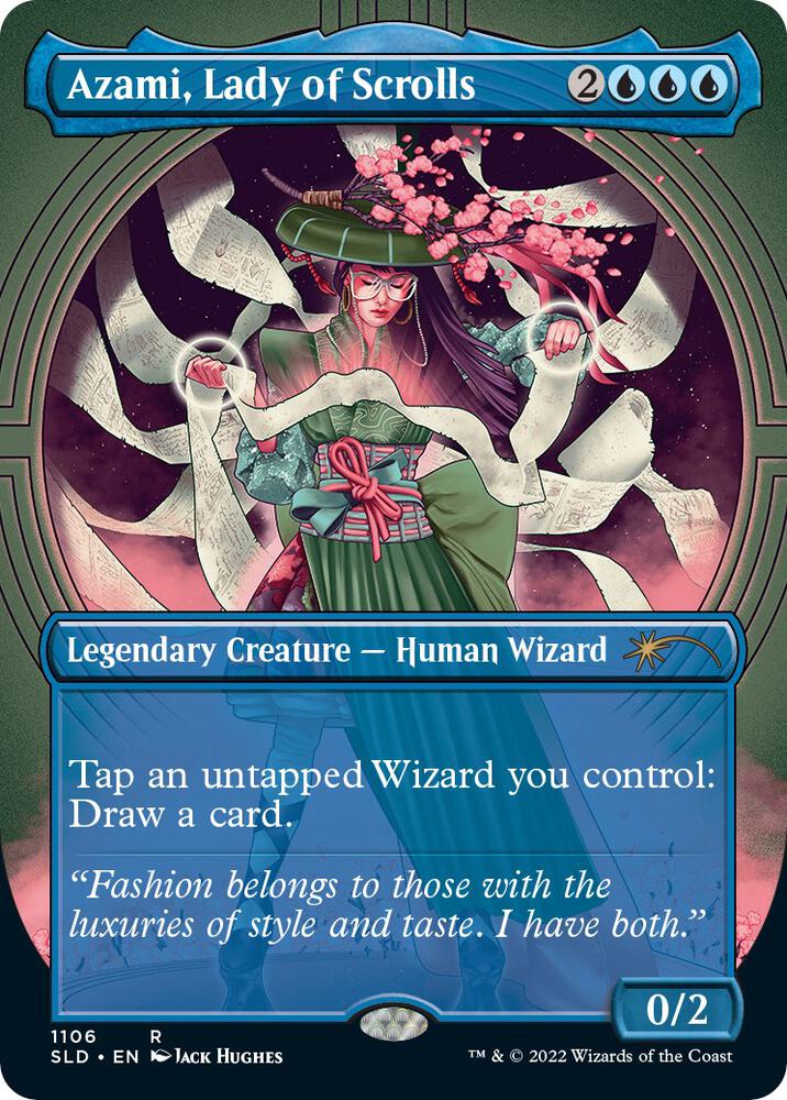 Azami, Lady of Scrolls (Borderless) | Secret Lair Drop Series #1106