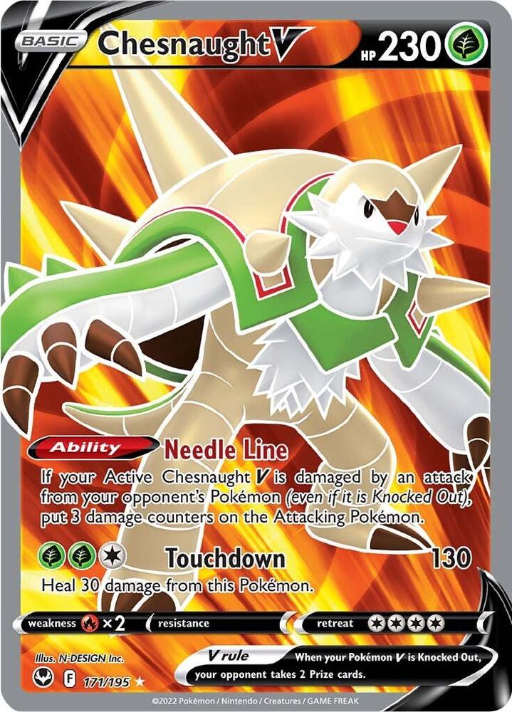 Chesnaught V (Full Art) | SWSH12: Silver Tempest #171/195