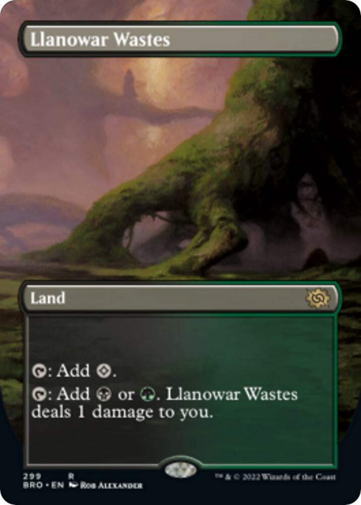 Llanowar Wastes (Borderless) | The Brothers' War #299