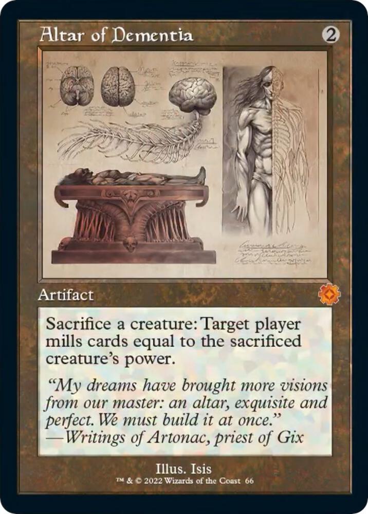 Altar of Dementia (Schematic) | The Brothers' War: Retro Frame Artifacts #66