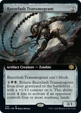 Razorlash Transmogrant (Extended Art) | The Brothers' War #333