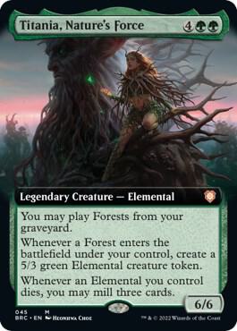 Titania, Nature's Force (Extended Art) | Commander: The Brothers' War #45