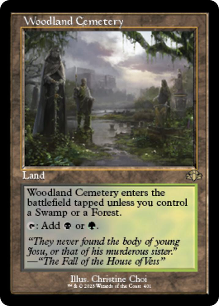 Woodland Cemetery (Retro Frame) | Dominaria Remastered #401
