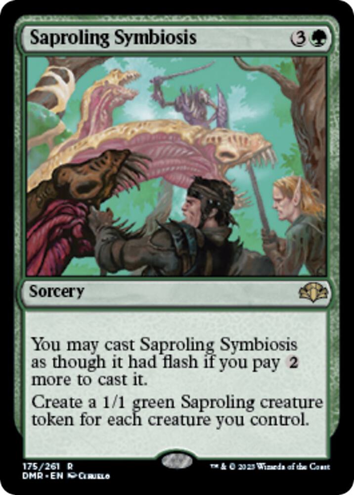 Saproling Symbiosis | Dominaria Remastered #175