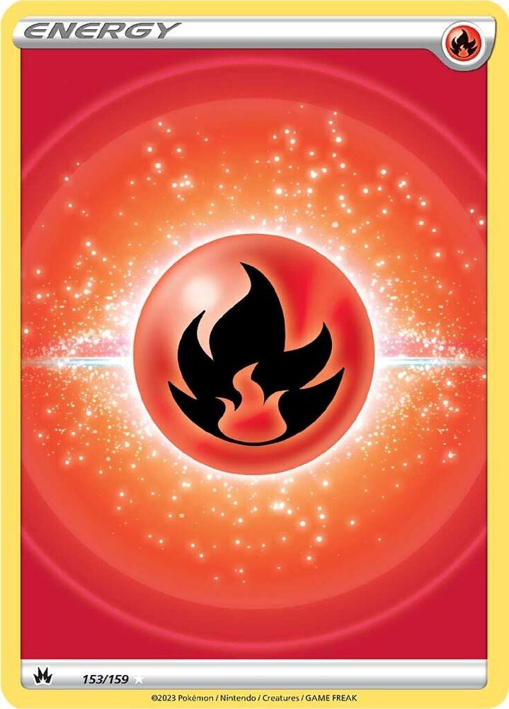 Fire Energy (Texture Full Art) | SWSH: Crown Zenith #153/159