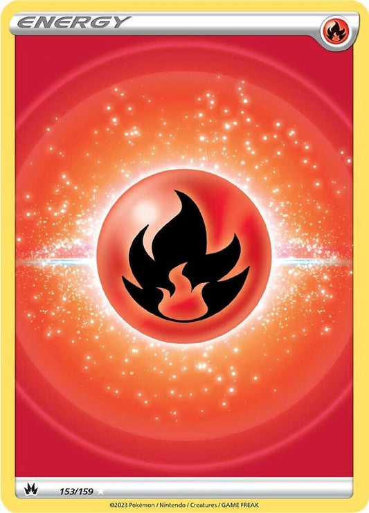 Fire Energy (Texture Full Art) | SWSH: Crown Zenith #153/159