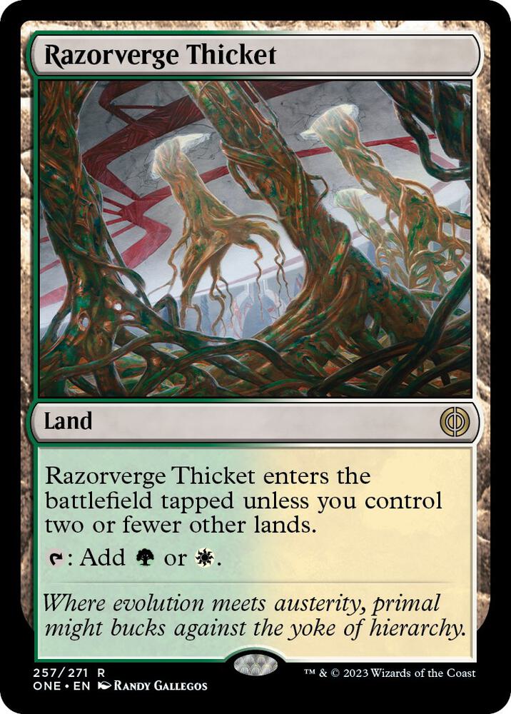Razorverge Thicket | Phyrexia: All Will Be One #257