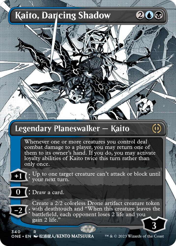 Kaito, Dancing Shadow (Borderless) | Phyrexia: All Will Be One #340