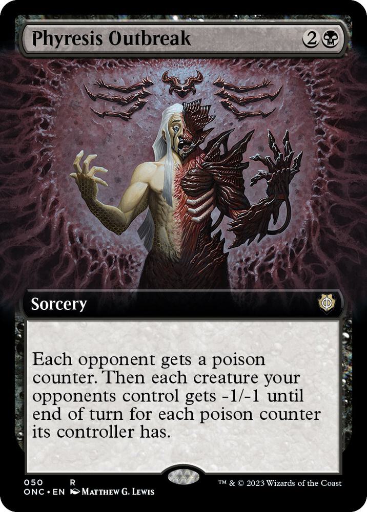 Phyresis Outbreak (Extended Art) | Commander: Phyrexia: All Will Be One #50
