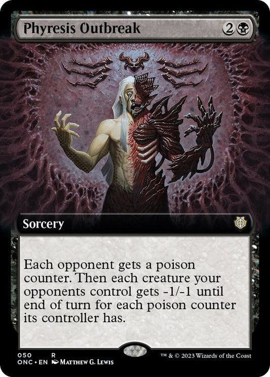 Phyresis Outbreak (Extended Art) | Commander: Phyrexia: All Will Be One #50