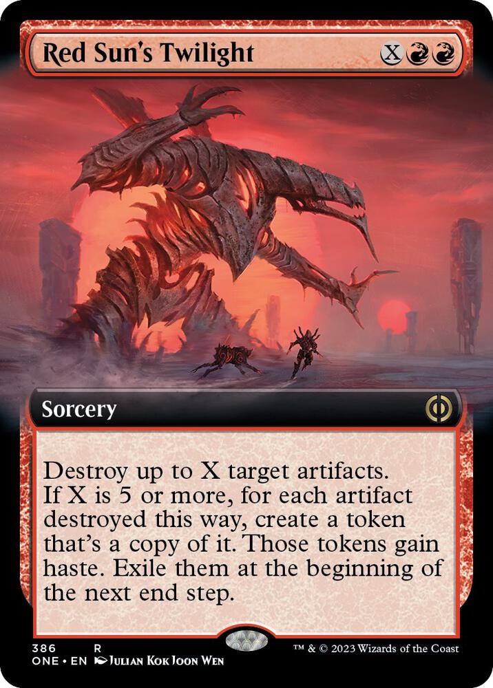 Red Sun's Twilight (Extended Art) | Phyrexia: All Will Be One #386