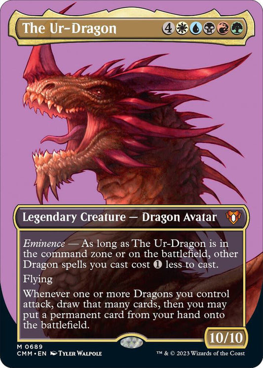 The Ur-Dragon (Borderless) | Commander Masters #689