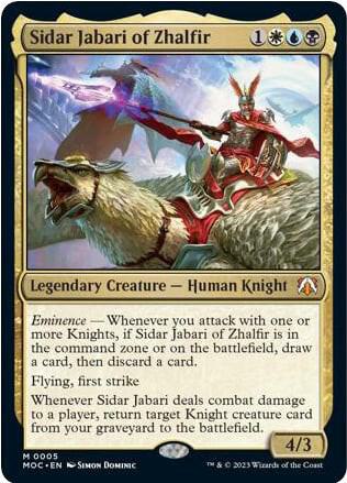 Sidar Jabari of Zhalfir | Commander: March of the Machine #5