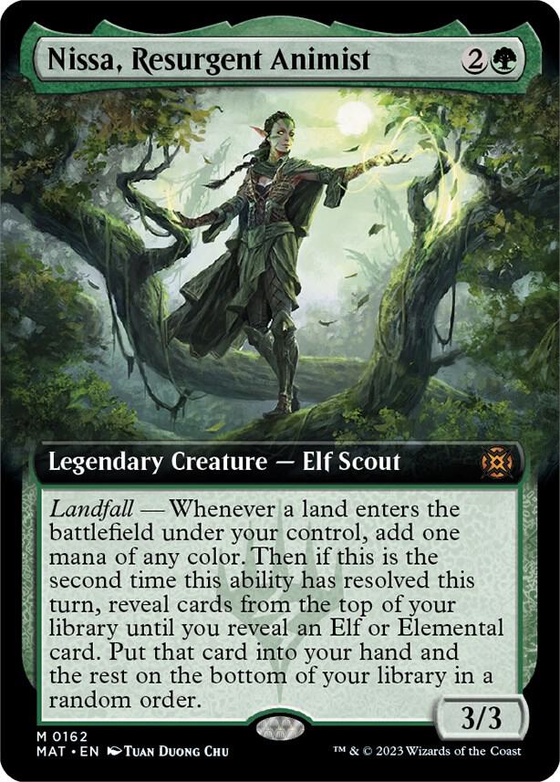 Nissa, Resurgent Animist (Extended Art) | March of the Machine: The Aftermath #162