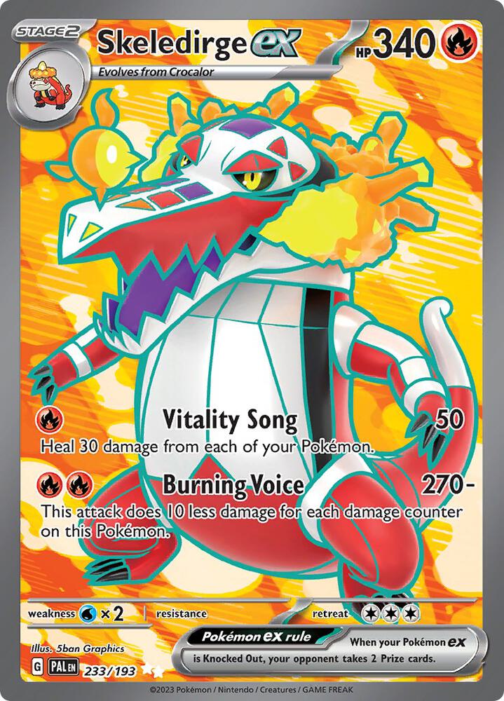 Skeledirge ex - 233/193 | SV02: Paldea Evolved #233/193