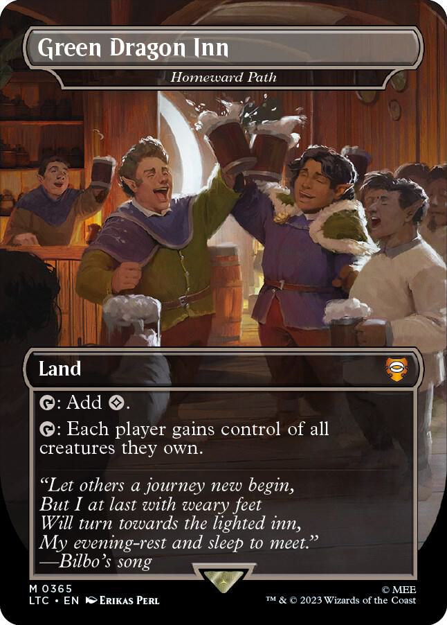 Green Dragon Inn - Homeward Path (Borderless) | Commander: The Lord of the Rings: Tales of Middle-earth #365