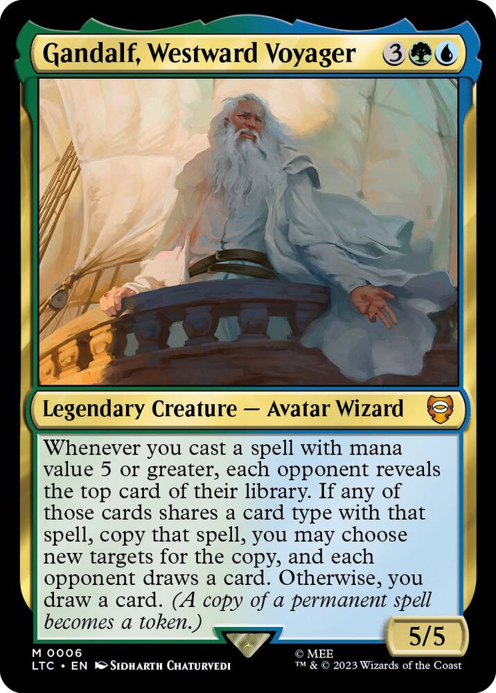 Gandalf, Westward Voyager | Commander: The Lord of the Rings: Tales of Middle-earth #6