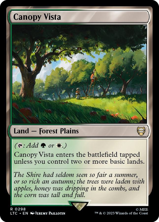 Canopy Vista | Commander: The Lord of the Rings: Tales of Middle-earth #298
