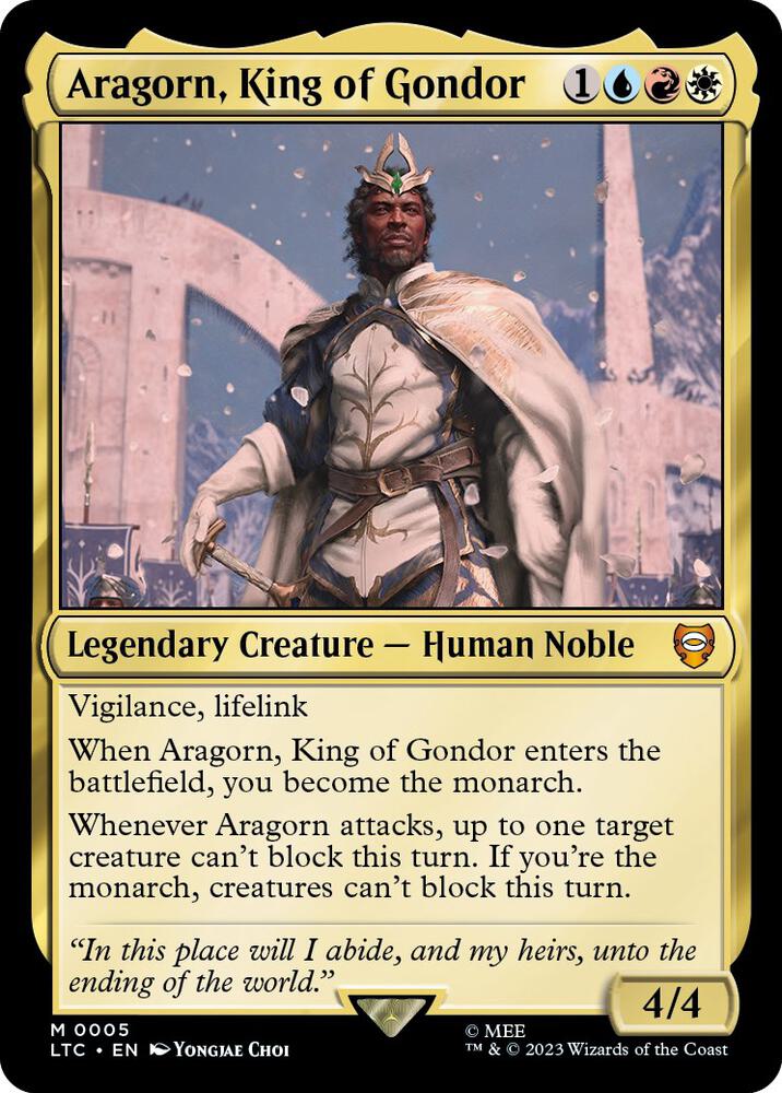 Aragorn, King of Gondor | Commander: The Lord of the Rings: Tales of Middle-earth #5