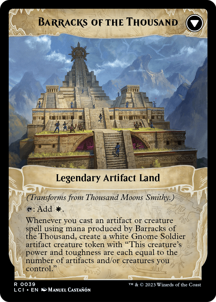 Thousand Moons Smithy // Barracks of the Thousand | The Lost Caverns of Ixalan #39
