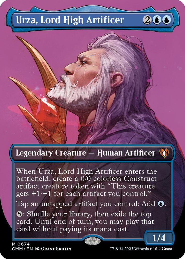 Urza, Lord High Artificer (Borderless) | Commander Masters #674