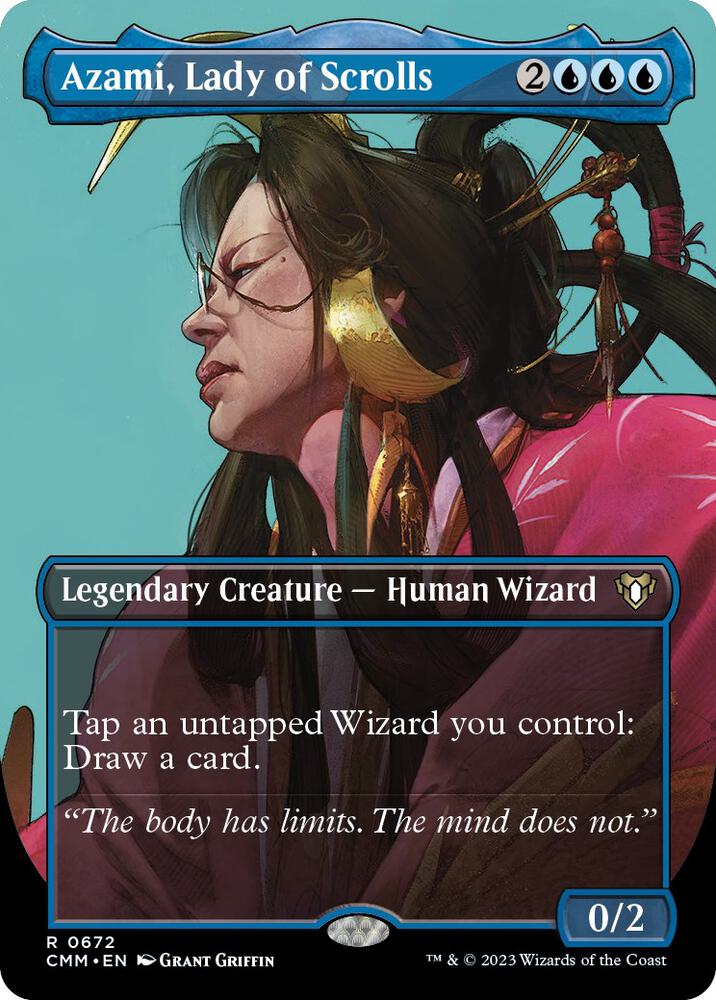Azami, Lady of Scrolls (Borderless) | Commander Masters #672