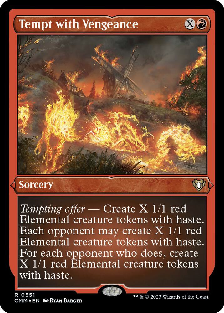 Tempt with Vengeance (Foil Etched) | Commander Masters #551