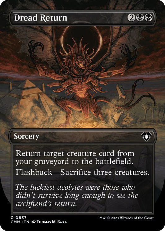 Dread Return (Borderless) | Commander Masters #637