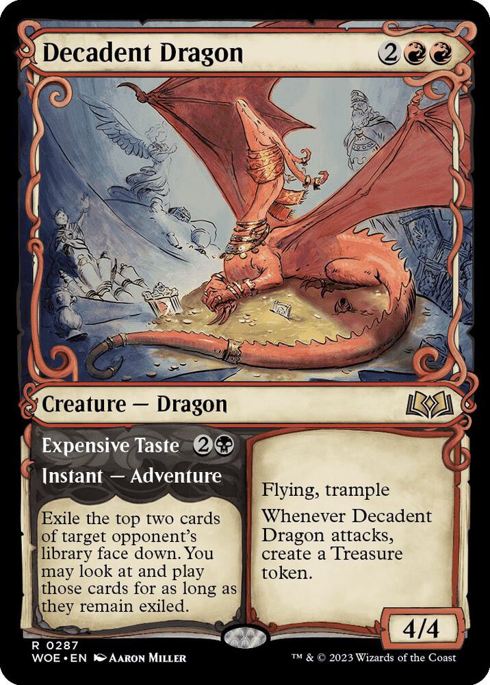 Decadent Dragon // Expensive Taste | Wilds of Eldraine #287