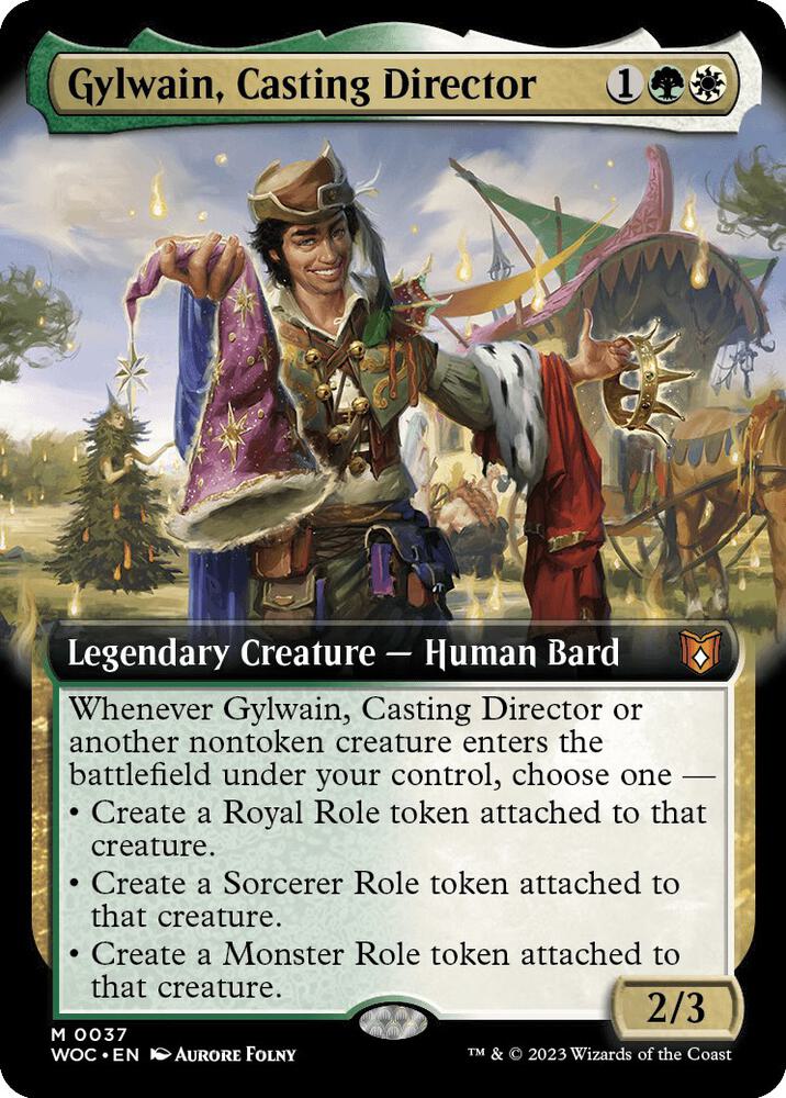 Gylwain, Casting Director (Extended Art) | Commander: Wilds of Eldraine #37