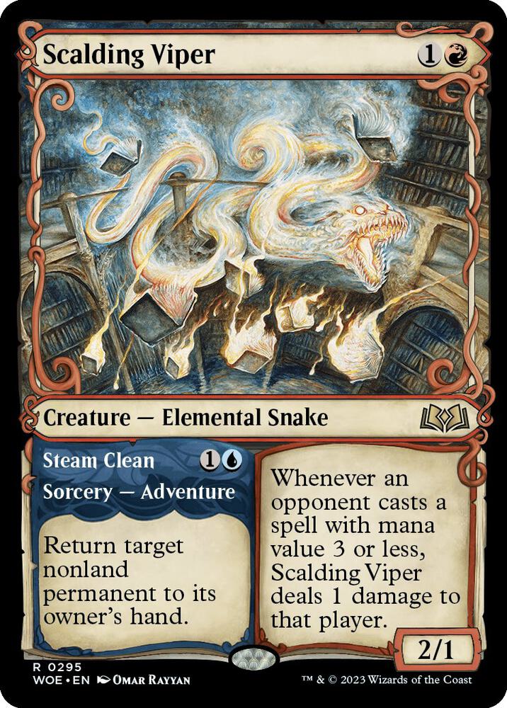 Scalding Viper // Steam Clean | Wilds of Eldraine #295